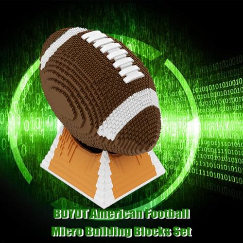 American Football Micro Building Blocks Set(4752PCS) - Architectural Model Toys Gifts for Kid and Adult,3D Building Block Toys Gift for Sports Enthusiasts