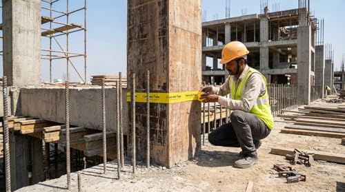 Image of (Pack Of 24 X 40 Meter Per Roll Shuttering Tape /Concrete tape /Bopp Tape Used In Slab For Construction Of Buildings & Multi Purpose Use (24, 40 Meter)