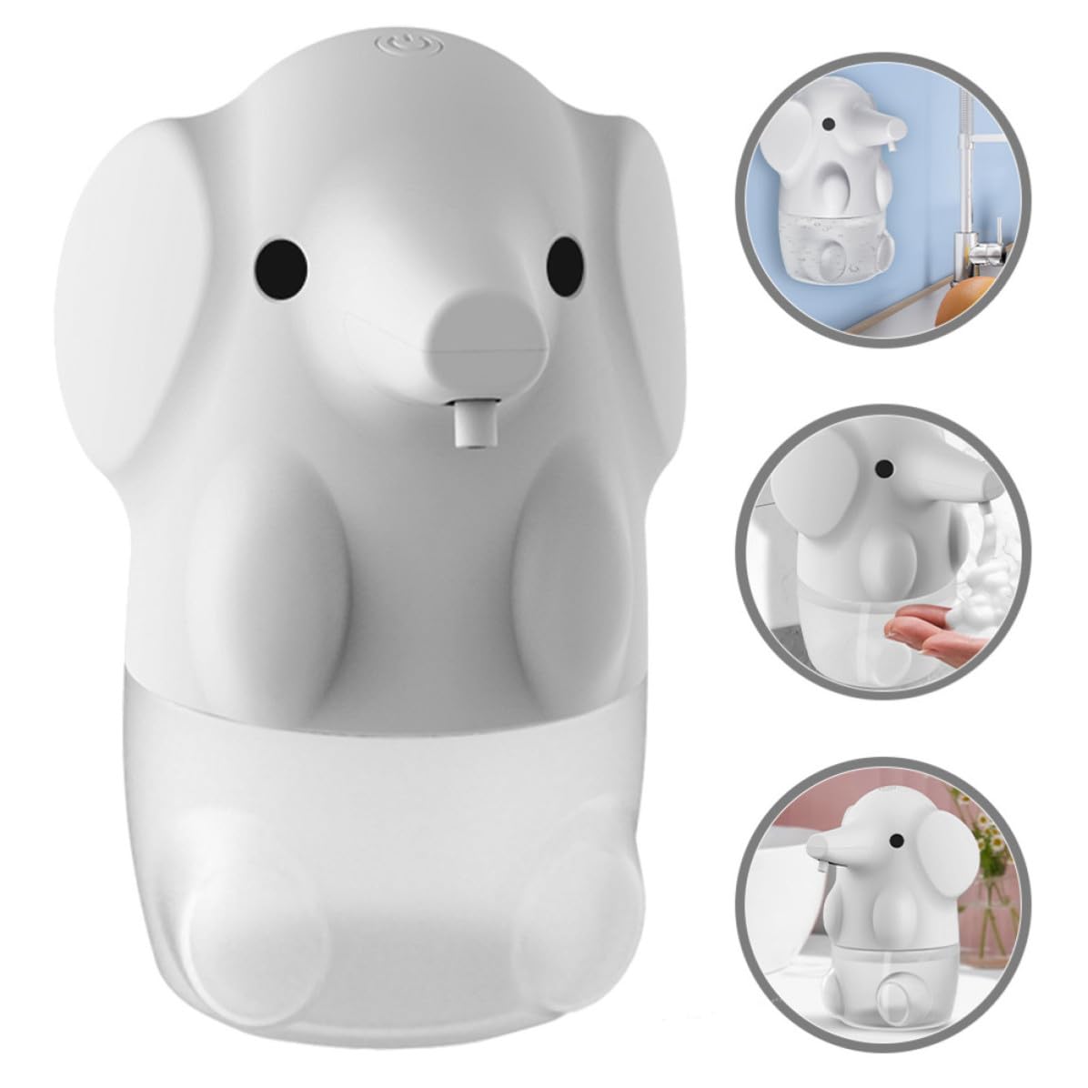 Dispensador Automático de Jabón Líquido 250ml USB Recargable Blanco