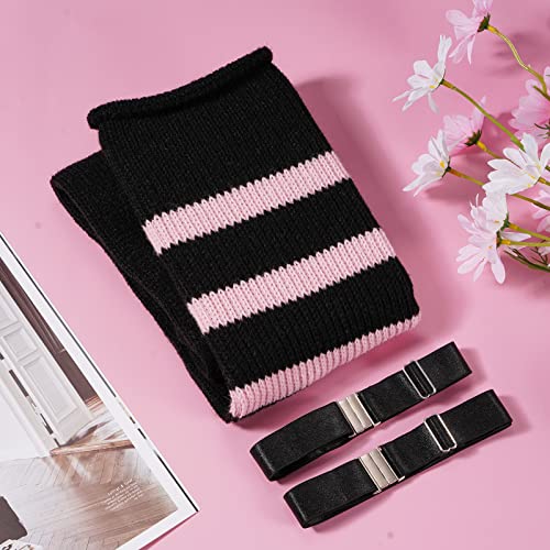 Image of LOUSGUTA Plus Size Thigh High Socks for Thick Thighs- Extra Long Womens Cable Knitted Over Knee High Leg Warmer