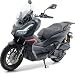 Motorroller 250 ccm Burnout QS250 ADV Mattschwarz (Desert), Euro 5+,...