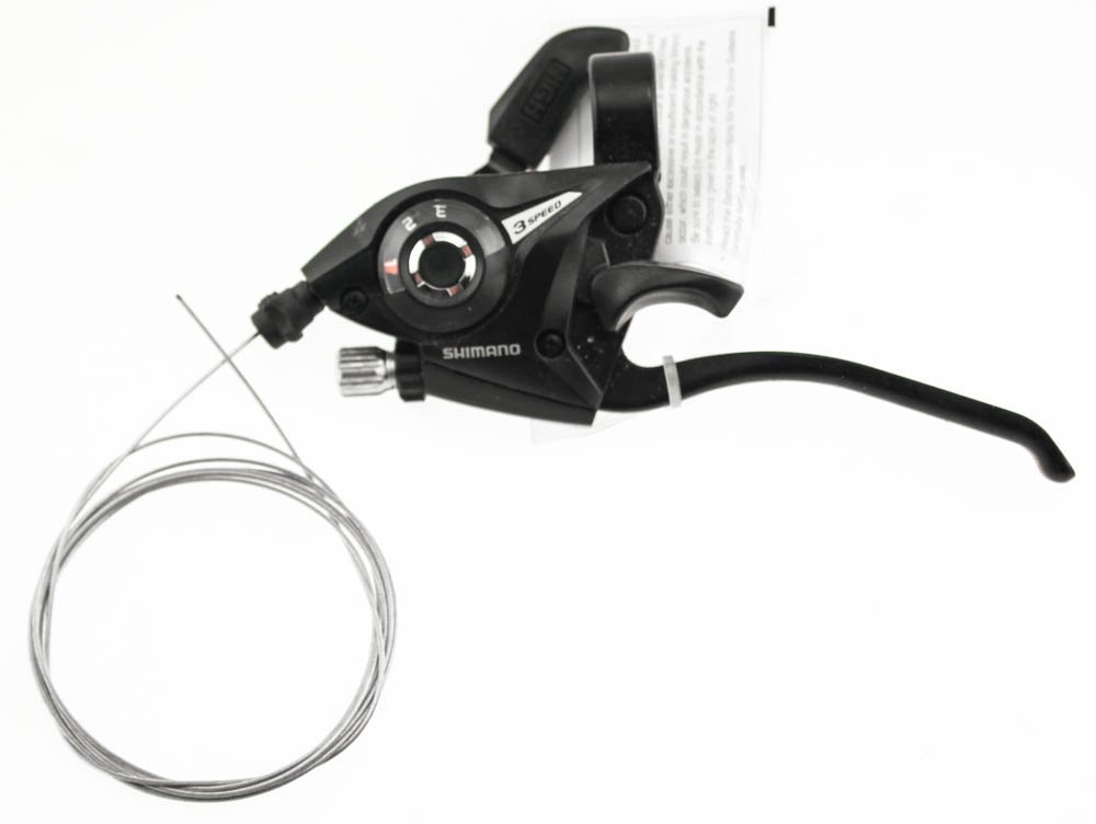 Acera/Altus ST-EF51 Shifter/Brake Lever - Left, V-Brake, 4-Finger, Black