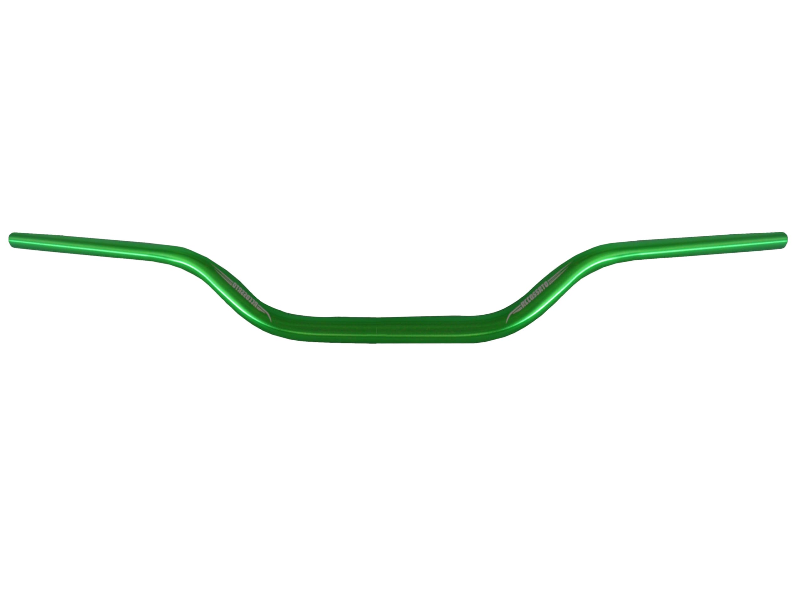 Manubrio Accossato Verde per Yamaha MT10, Piega Bassa, in alluminio, diametro 28,5 mm