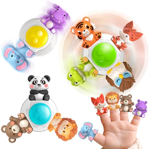 Animals Finger Puppets and Suction Spinner Toys - image 1