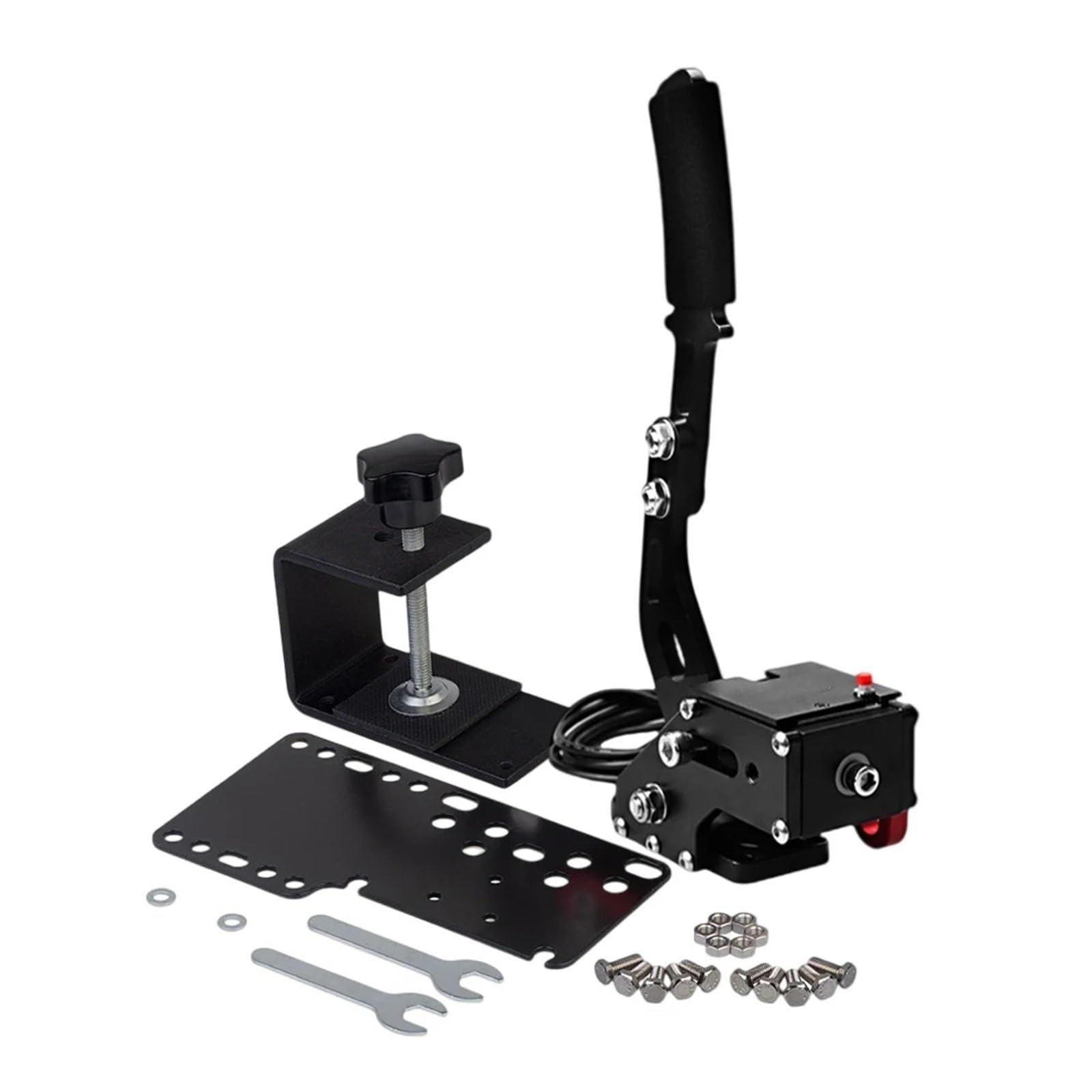 Dźwignia Hamulca Ręcznego Samochodu Aluminiowy hamulec ręczny USB do SIM Racing Logitech G25/G27/G29 T500 FANATEC DIRT RALLY z płytą stałą i zaciskiem
