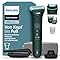 Philips Body Groomer 7000 Series - Trimmer für Herren mit 2D-Flexkopf, Triple Protect Shave System, austauschbaren Köpfen, Intimate Trim & Shave, 100% duschfest, 120 Min. Laufzeit, Modell BG7485/30