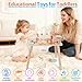 ATOYUS Activity Table, Montessori Toys for 1 2 Year Old Boys Girls Kid, 13 in 1 Wooden Sensory Play Center for Toddler 1-3, Educational Learning Toy for Baby 12-18 Months, 1st Christmas Birthday Gifts