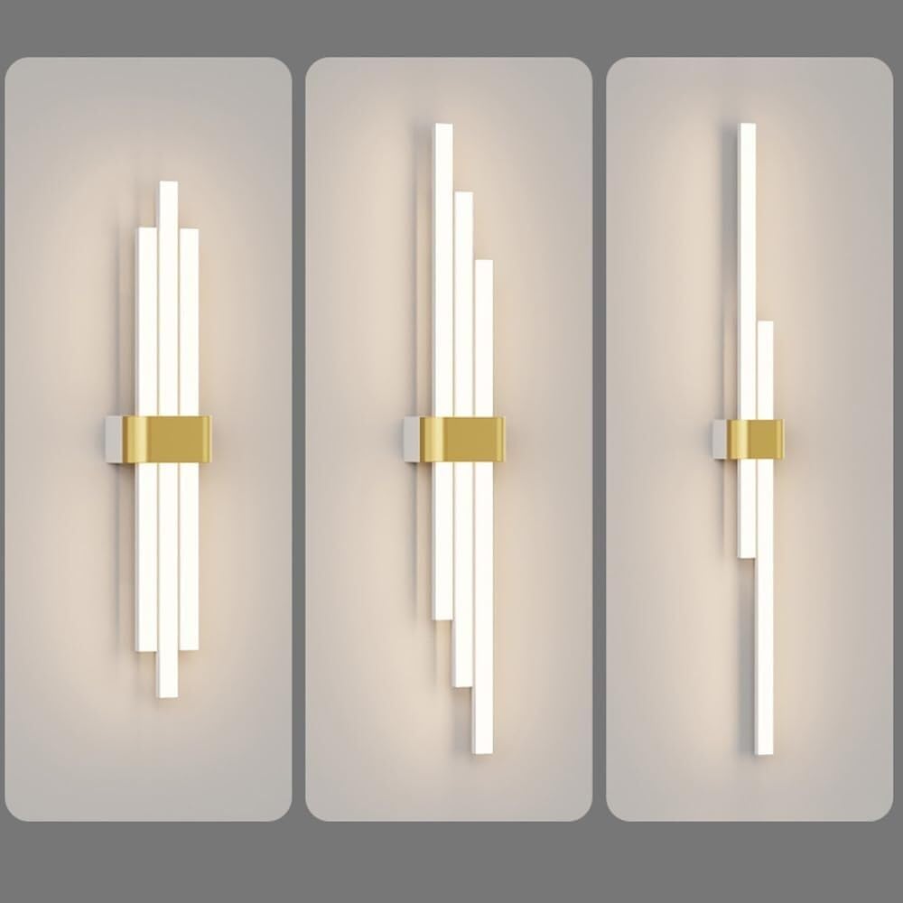 Nowoczesna długa lampa sufitowa do kuchni, złoty kolor sufitowy sufitowy, ściemnialne światło liniowe LED, paski LED, minimalistyczna wbudowana lampa sufitowa do przedpokoju, sypialni