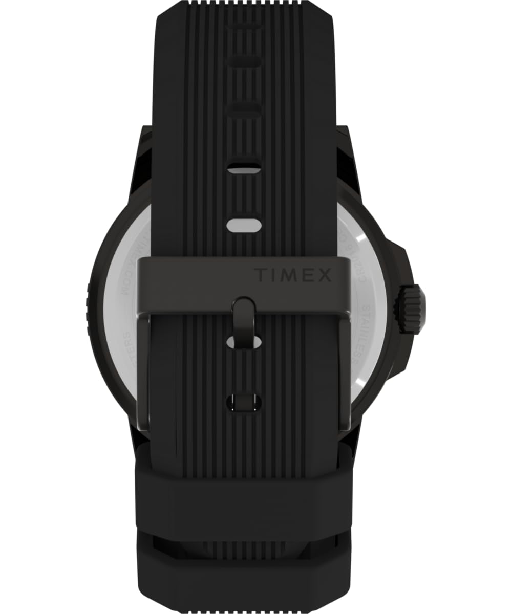 Timex Expedition Ridge TW4B32200 - Reloj con correa de silicona negra con esfera marrón para hombre, 45 mm