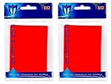 100 Max Pro Premium Red Deck Guard Sleeve Protectors for Gaming Cards Like Magic The Gathering MTG & More.