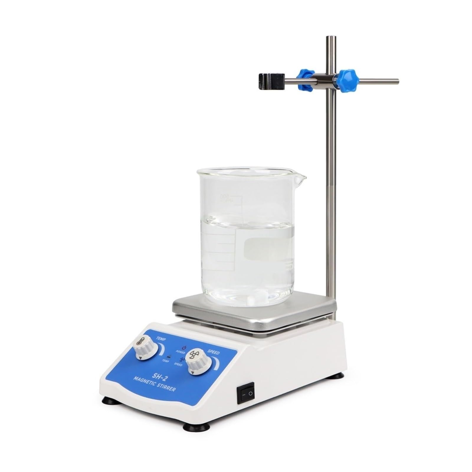 Agitador De Laboratorio, Magnético Calefacción, Pantalla Digital, Mezclador Termostático Placa Caliente, Velocidad Ajustable 2200 Rpm,para laboratorio