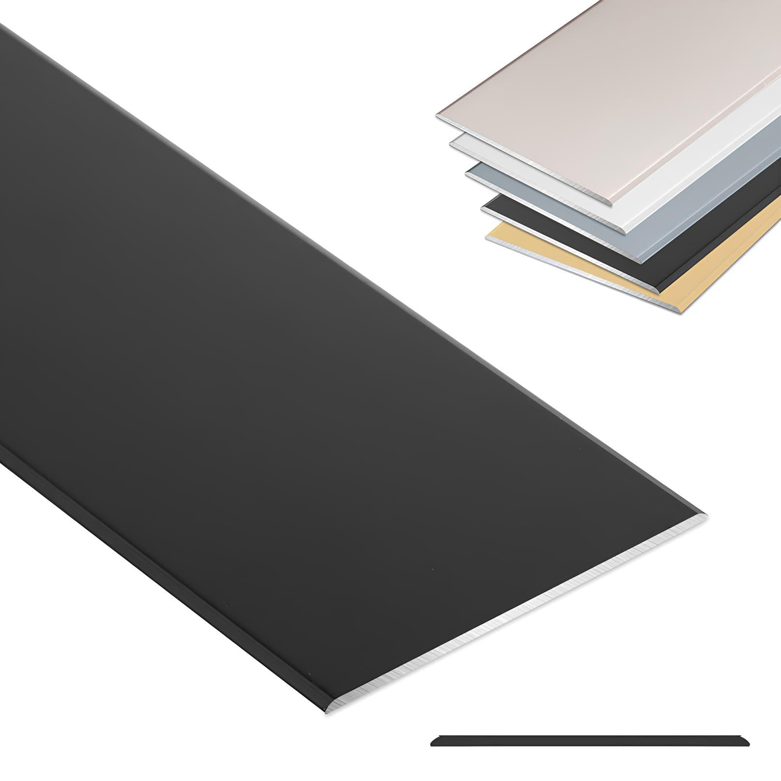 Bande de Transition de Sol en Aluminium Largeur 7cm Barre de Seuil Adhésive
