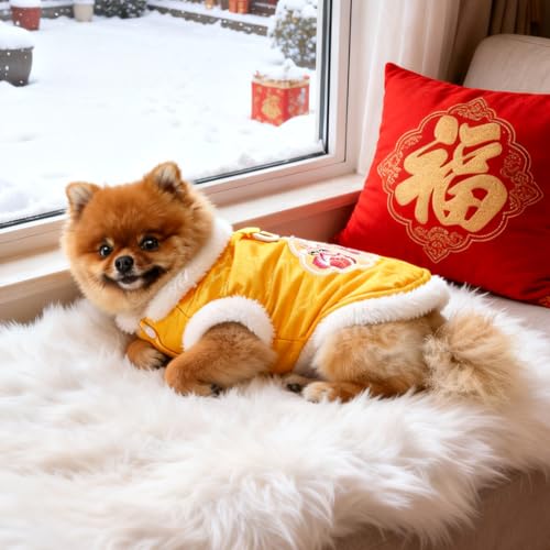 Disfraz chino brocado para perros pequeños, talla XL miniatura 2