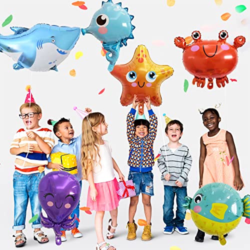 6 Pezzi Palloncini in alluminio a forma di animali...