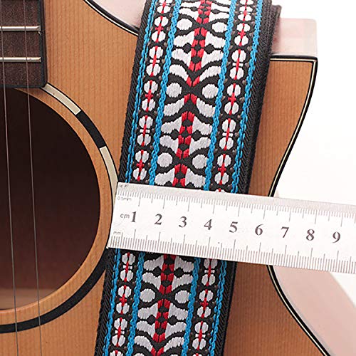 Rufun Sangle de Guitare Rétro Adjustable Broderie Vintage Accessoire Longeur Réglable pour Basse Guitare Électrique… - Les Beatles, Paul McCartney, John Lennon, RIngo Starr, George Harrison Rufun Sangle de Guitare Rétro Adjustable Broderie Vintage Accessoire Longeur Réglable pour Basse Guitare Électrique… – Image 6