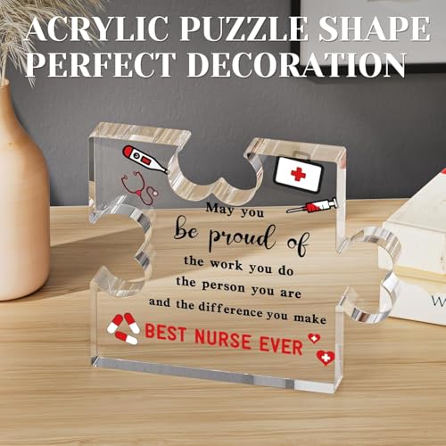 Image of Heart shaped plaque gift (Nurse)