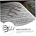 Yardwe 2pcs Music Holder Clip Durable Metal Music Note Clips Secure Page Holders for Outdoor Use Random Random Color