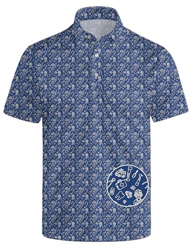 PZTZH Golf Shirts for Men Dentist Golf Polo Shirts Short Sleeve Dental Shirts Quick-Dry...