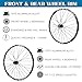 LPYDWZ Quick Release Mountain Wheelset 26 27.5 29 Inch, Double Wall Aluminum Alloy Disc Brake 135mm Sealed Bearing Hub Black Rim for 7-12 Speed Wheel(Rear Wheel,29 INCH)