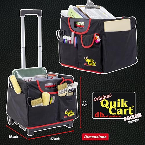Image of dbest Products Quik Cart Pockets Bundle Sport Rolling Crate