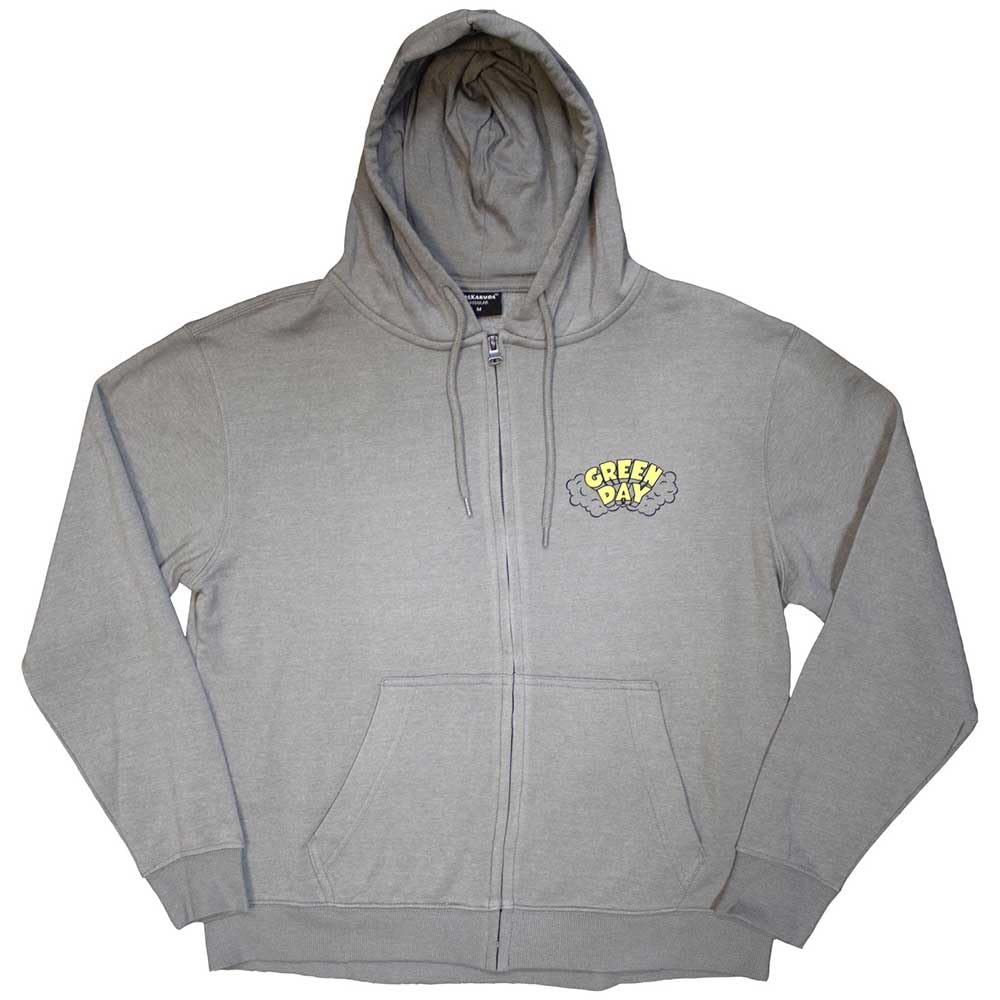 Rock Off officially licensed products Green Day Longview Doodle - Sudadera con capucha y cremallera