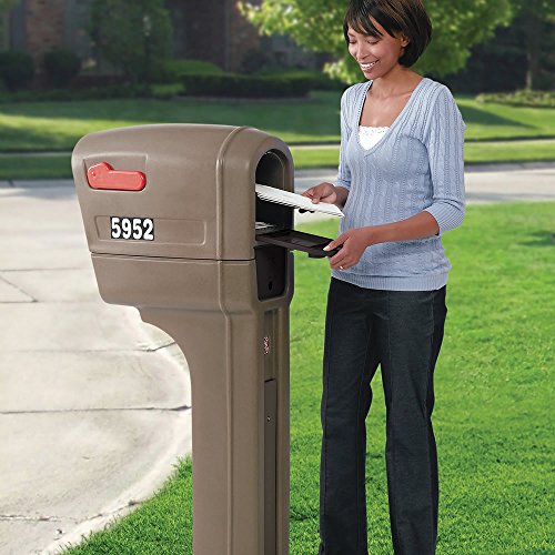 image for Step2 595200 MailMaster Plus Mailbox, Walnut