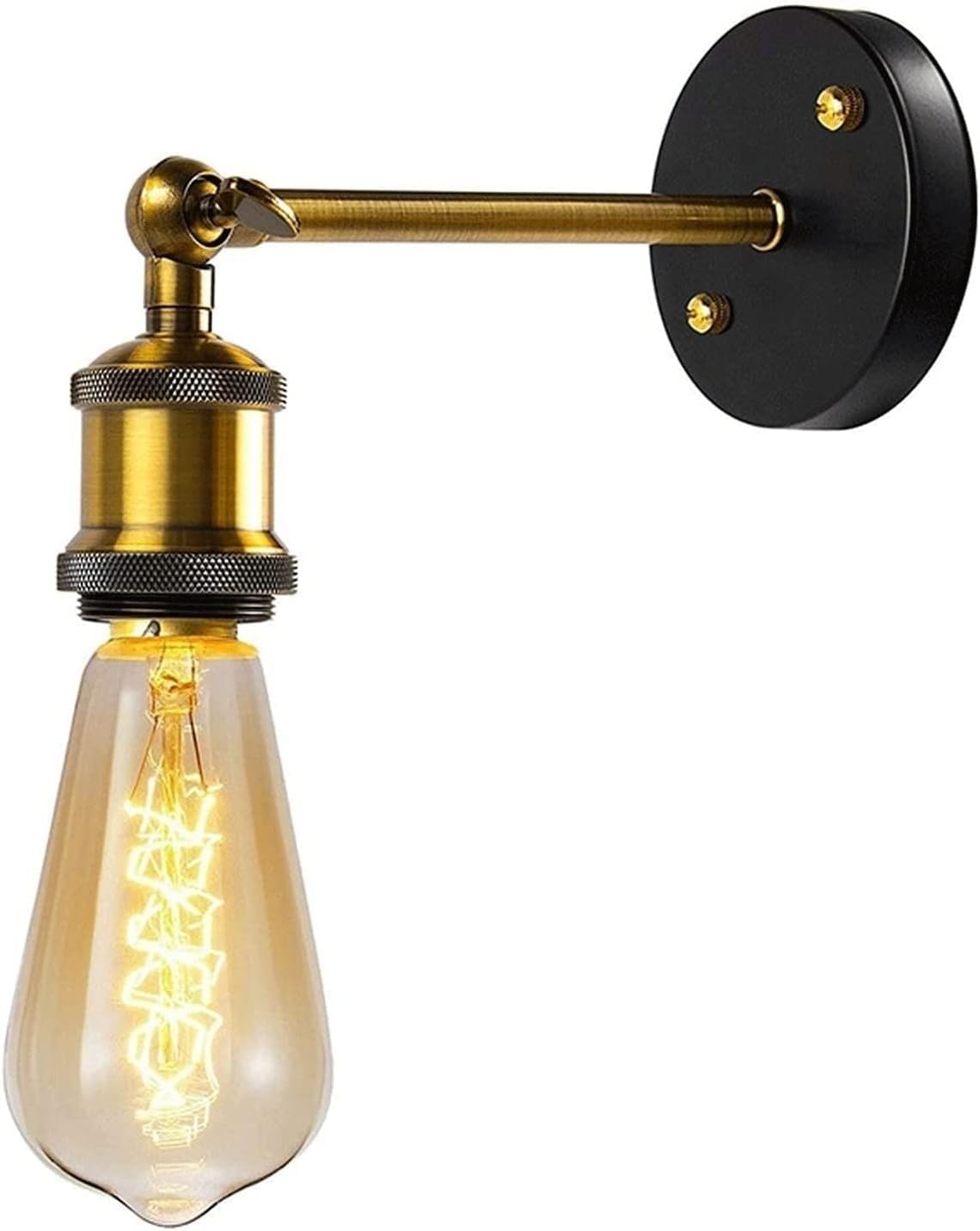 JKJZSALJ Wall Lamp Antique Brass Sconce Up And Down Adjustable Lighting Fixture Copper Indoor Lights Industrial Lighting, Modern