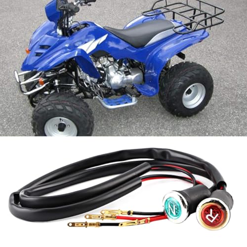 Qury 12V Neutrale Rückfahrscheinwerfer N R Signallampe Kompatibel mit 50cc 110cc 125cc 150cc 250cc ATV Motorrad Gangpositionsanzeige