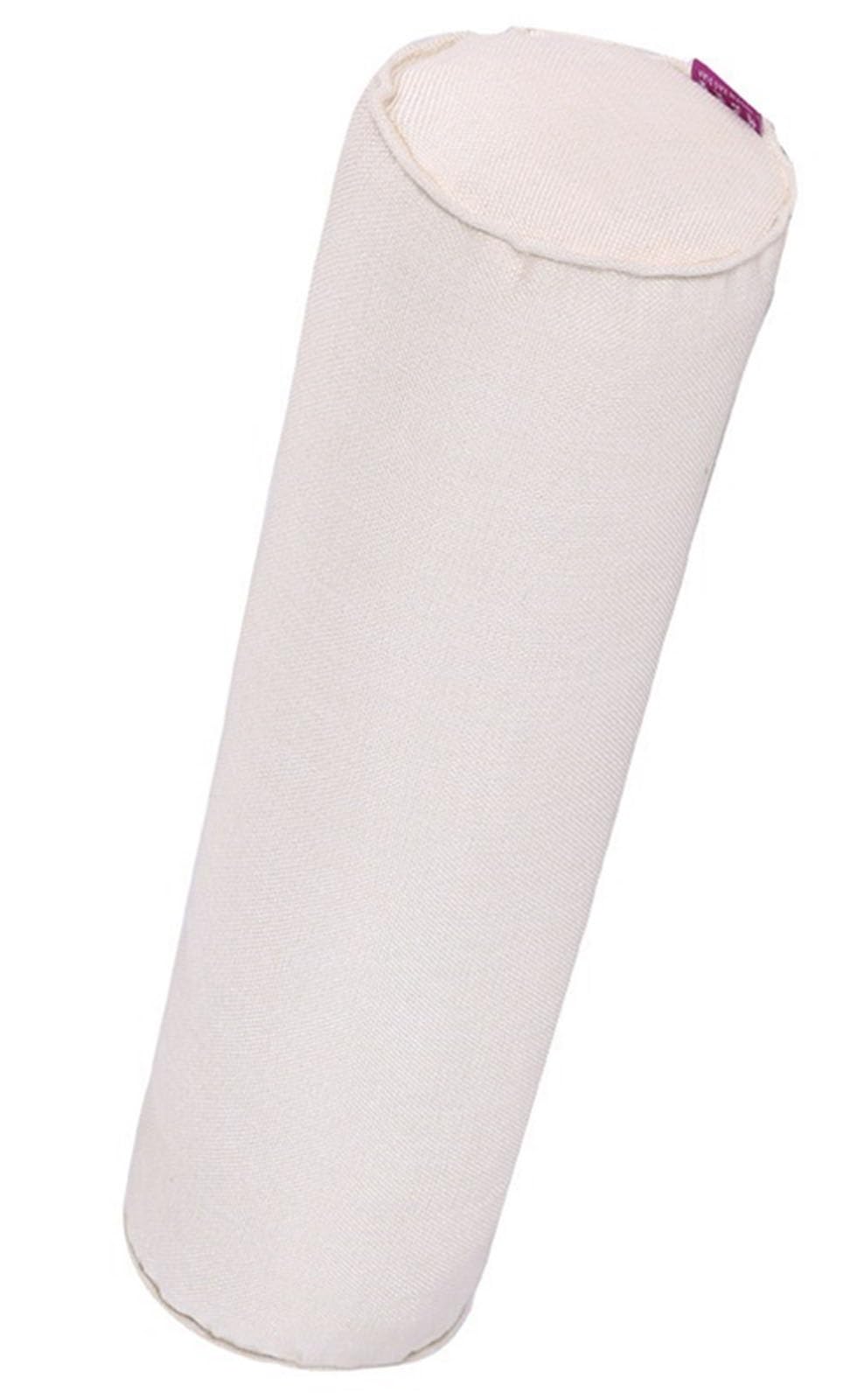 BLLMTEAR Neck Roll Pillow with Zipper - Full Moon Bolster/Round Cylinder Pillow Case for Bedroom, Living Room, Sofa - Removable Solid Color Cervical Throw Pillow Covers(10,20x80cm/8x31.5in)