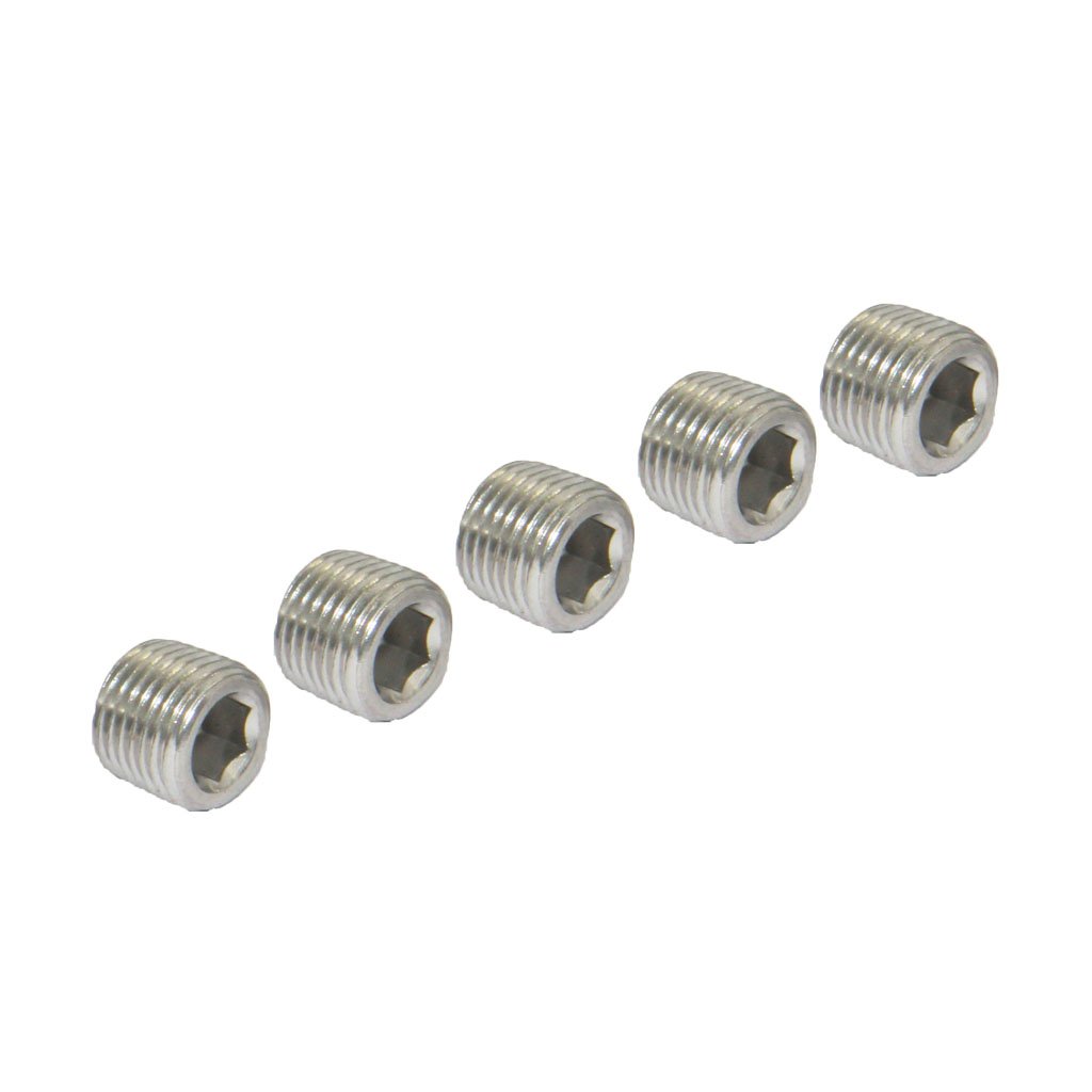 KHATI 5 Pieces Stainless Steel Pipe Fitting Internal Hex Socket Plug Fastener #1