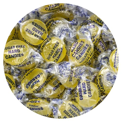 Arcor Sugar Free Lemon Drops, 2 Pound Bulk Bag (Approx. 140 Pieces), Individually Wrapped Hard Candy, The Hampton Popcorn & Candy Company