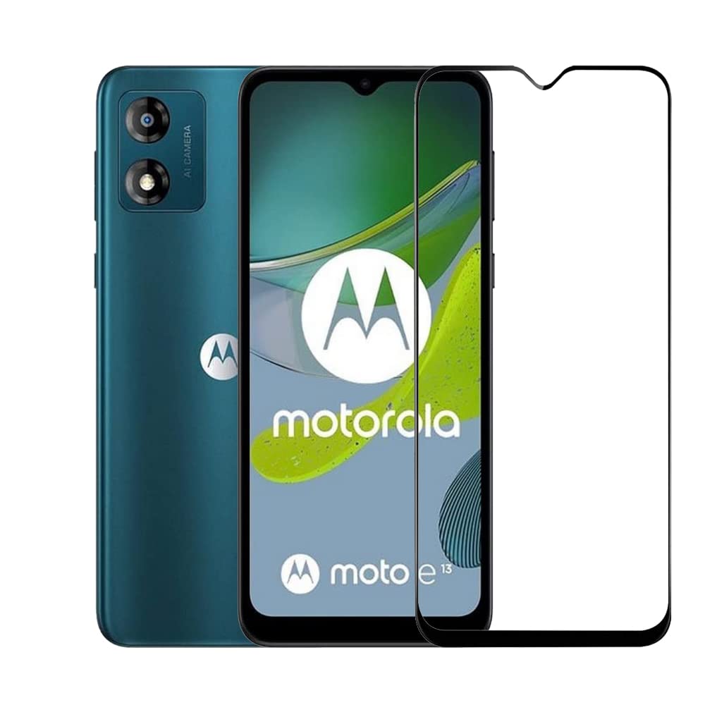 HYPER® Tempered Glass for MOTOROLA MOTO E13 Screen guard Full HD Quality Edge to Edge Coverage (BLACK) (Pack of 1) (B0BTXGK8M6) Amazon Price History, Amazon Price Tracker