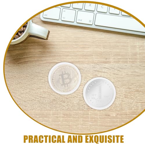 Boîte ronde transparente de 41 mm pour préserver chaque pièce de monnaie - 6