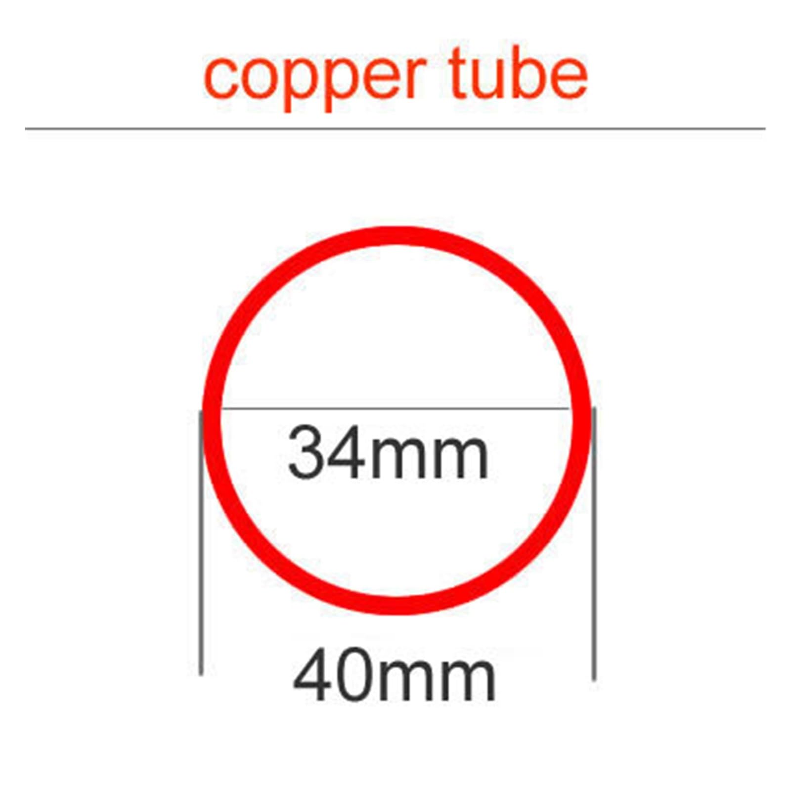 1 Tubo De Cobre T2 | For intercambio de calor y tuberías industriales(40x3mm,245mm)