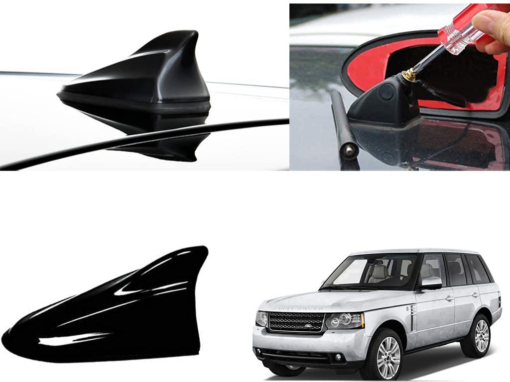 Shop Buy Shark Fin Roof top Signal Receiver AM/FM Antenna for Land Range Rover Sport | Black Color Car Antenna, 1pc