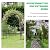 DoCred Large Tall Garden Arch Trellis for Climbing Plants Outdoor, 87in Tall Metal Garden Arbor Wedding Arches for Lawn, Party, Backyard Decoration, Black
