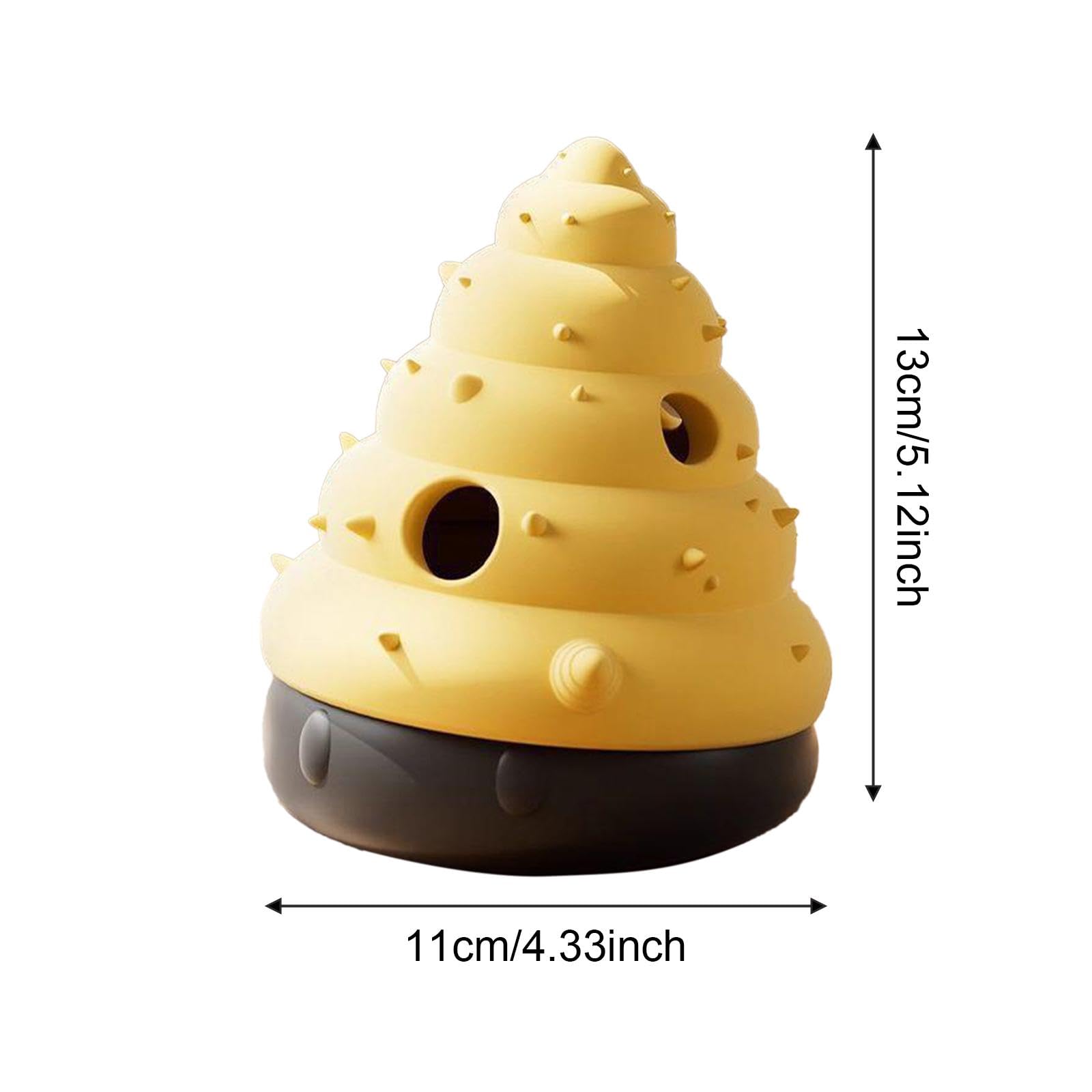 F Fityle Balle Distributrice de Friandises pour Chien Jouet Distributeur de Croquettes Puzzle Éducatif en Silicone Anti-Morsure Adapté à La Mastication Réducti, Conque
