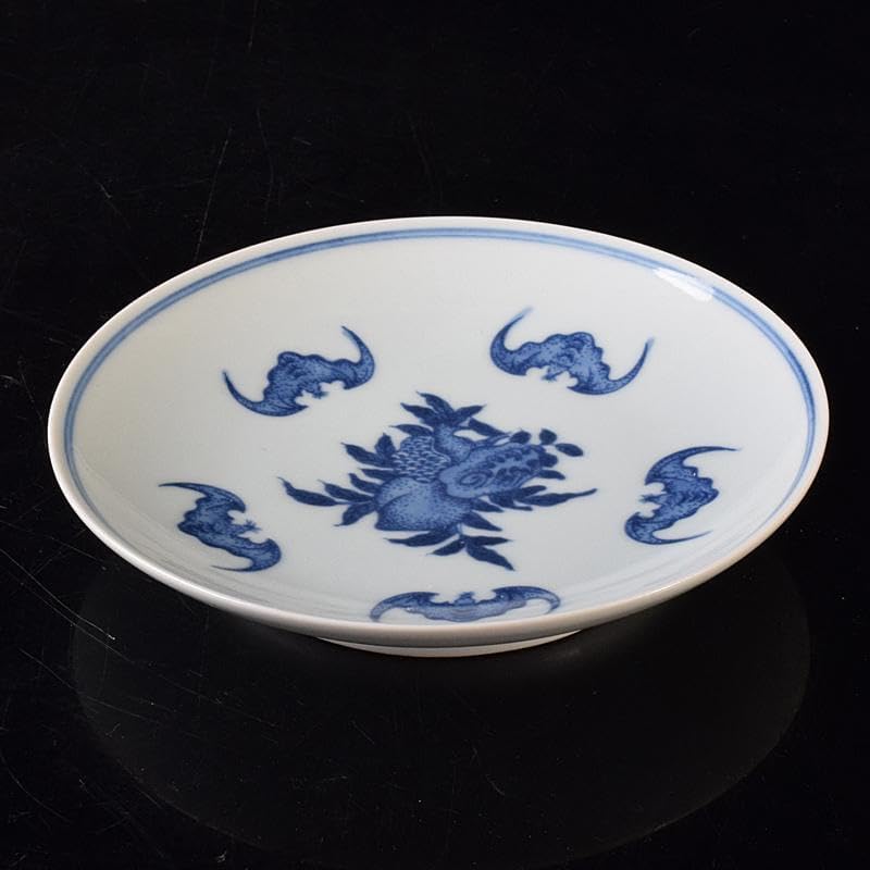 中国　青花　蝙蝠果実文盤　皿　C　8212E 中国 青花 蝙蝠果実文盤 皿 C 8212E - メルカリ