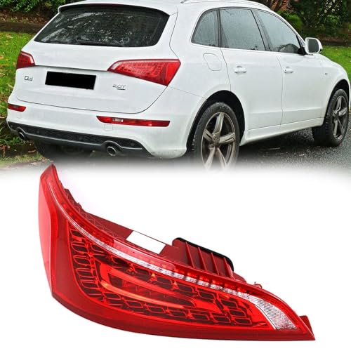 Taillight Assembly Compatible with 2009 2010 2011 2012 Audi Q5 Driver Side Rear Tail Light Assembly Led Tail Lights Rear Light Taillights Turn Signal, Reverse Brake Lamps