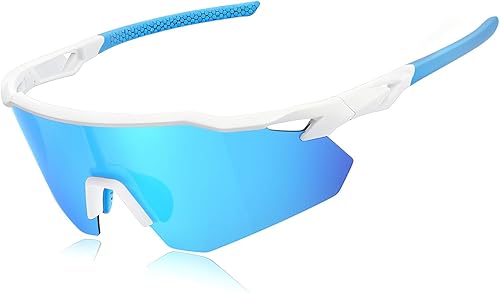 Miniatura 9 de Gafas de sol deportivas polarizadas para hombres y mujeres, protección UV, ligeras, para correr, ciclismo, almohadillas antideslizantes para la