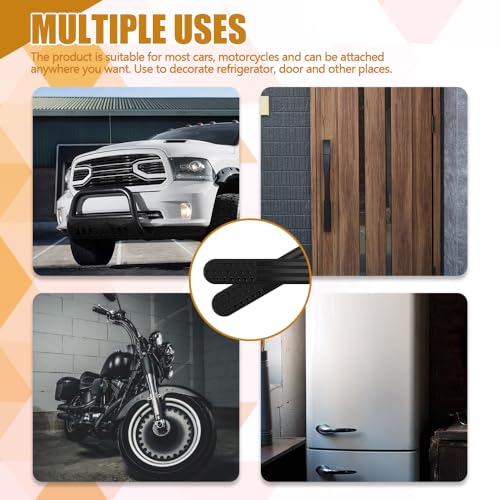 Image of 2PCS USA American Metal Flag Auto Emblem, Embossed 3D Metal Adhesive Sport Truck Car Badge, USA Flag Decal Universal Car Accessories for Car Body Decoration Fits Car SUV Truck (Black)