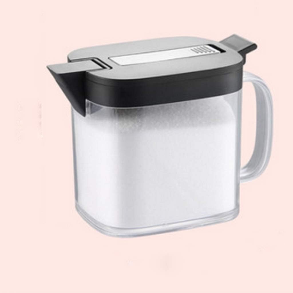 Kitchen Seasoning Jar Household Salt MSG Storage Box -proof Putting Sugar Bowl(E)