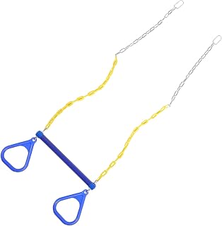 Unomor 1pc Ring Swing - Kids Suit Kids Wooden Kids Ring Trapeze Bar Trapeze Bar for Kids Heavy Duty Swing Chain Chained The Swing Children's Ring Combination Orange Plastic