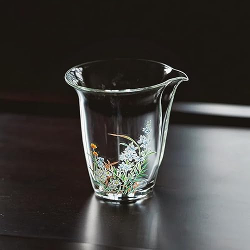Raineed ガラス茶海 耐熱ガラス 茶器 急須 ピッチャー 水出し 茶ポット 分茶器 中国茶器 茶具 湯冷まし ガラスコップ シンプル お茶 透明 耐熱耐冷 洗いやすい 中国茶/日本茶/緑茶/紅茶/ウーロン茶 お茶会 自宅 おもてなし 記念日 プレゼン