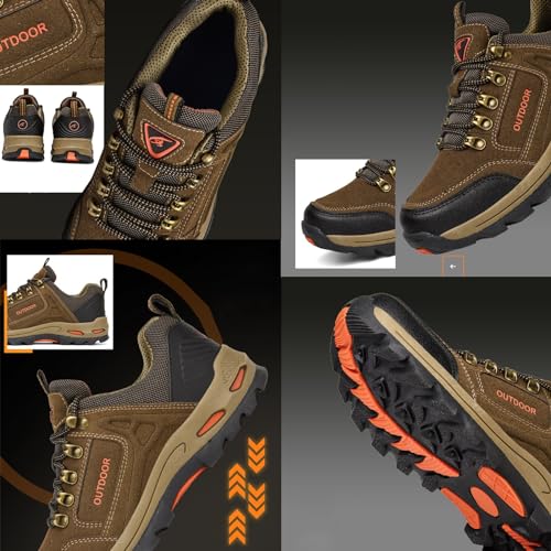 Duddle Orthopedic Shoes for Men, Duddle Orthopedic Shoes, Men's Comfortable Non Slip Waterproof Breathable Orthopedic Sneaker for Outdoor Hiking(Green,US 10-11)2