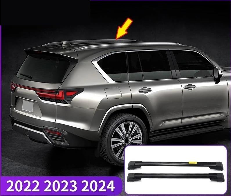 Barras techo horizontales Lexus LX600 solucion espacio equipaje baca coche viaje 2