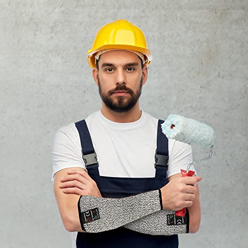 Cawanfly 3 Pairs Protective Arm Sleeves, Cut Resistant Sleeve Arm Protectors Safety Armband For Garden Kitchen Work #TOP1