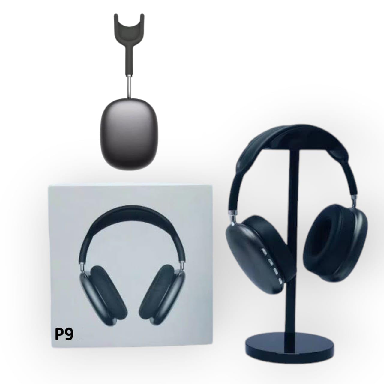 High-Fidelity Sound Wireless P9 Headphones Bluetooth 5.1 Over-Ear Design | Premium Black Headphones | Comfortable Fit, Noise-Canceling, and Long Battery Life (B0DHQNH2KW) Amazon Price History, Amazon Price Tracker