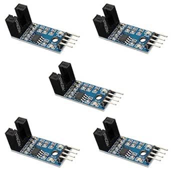 DAOKI 5 PCS Slot Type IR Optocoupler Speed Sensor Module LM393 for ...