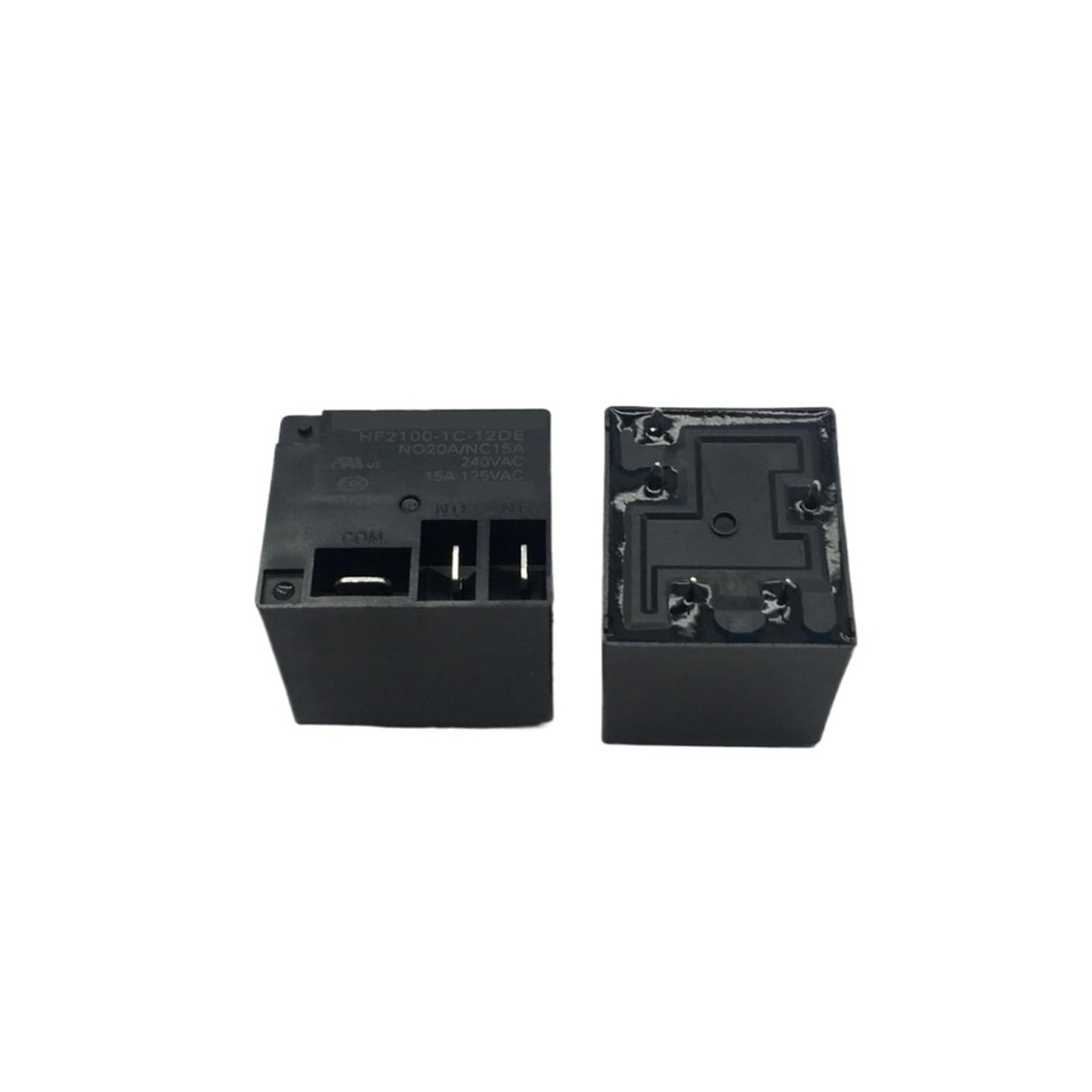 Relais de puissance 12VDC HF2100-1C-12DE 5 broches 20A pour circuits électroniques (Lot de 10)